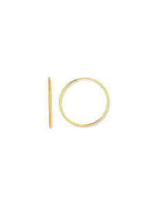 Pendientes aro 12mm - Plata 925 baño oro 18K - par 11€ unidad 6€