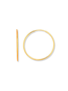 Pendientes aro 30mm - Plata baño oro 18K - par 22€ unidad 11,50€