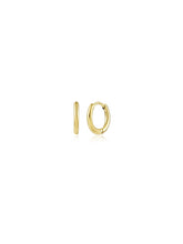 Cargar imagen en el visor de la galería, Pendientes aro 10 mm · Acero dorado 316L baño oro 18k · par 12€ unidad 6,50€