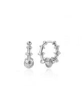 Cargar imagen en el visor de la galería, Aro bambú 10mm - Plata 925 - par 25€ unidad 13€