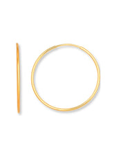 Cargar imagen en el visor de la galería, Pendientes aro 40mm - Plata 925 baño oro 18k - par 29€ unidad 15€