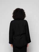 Cargar imagen en el visor de la galería, Blusa abotonada negra