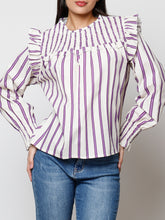 Cargar imagen en el visor de la galería, Blusa rayas 100% algodón