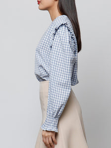 Blusa vichy algodón