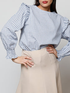 Blusa vichy algodón