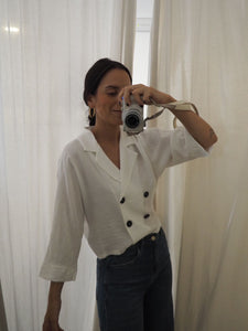 Blusa doble botonadura