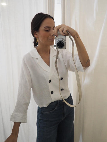 Blusa doble botonadura