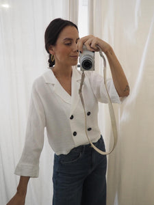 Blusa doble botonadura