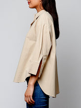 Cargar imagen en el visor de la galería, Blusa camel 100% algodón - Talla: S, M y L