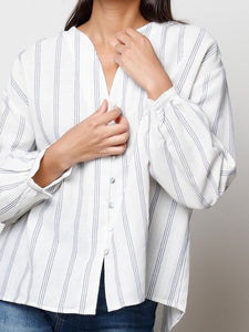 Blusa rayas algodón