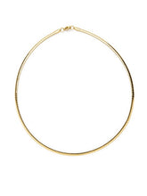 Cargar imagen en el visor de la galería, Collar semi rígido • Acero dorado 316L baño oro 18k