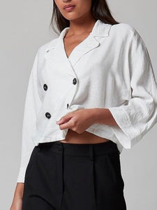 Blusa doble botonadura