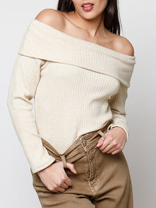 Camiseta cuello bardot
