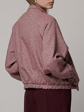 Cargar imagen en el visor de la galería, Cazadora bomber burdeos