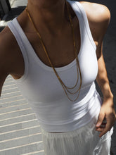 Cargar imagen en el visor de la galería, Collar Jerez multicadena largo - Acero dorado 316L baño oro 18k