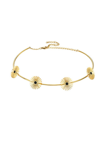 Collar Manuela - Acero dorado 316L baño oro 18k
