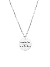 Cargar imagen en el visor de la galería, Collar Respirar - Acero plateado 316L baño plata rodiada