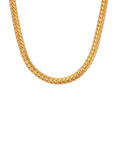 Collar Zoé - Acero 316L baño oro 18k