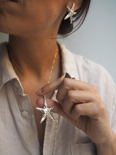 Pack: Collar + pendientes Carcavelos · plata