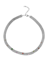 Cargar imagen en el visor de la galería, Collar cadena Bismarck minerales • Acero plateado 316L baño plata rodiada