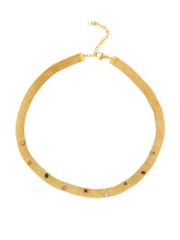 Cargar imagen en el visor de la galería, Collar cadena Bismarck minerales • Acero dorado 316L baño oro 18k