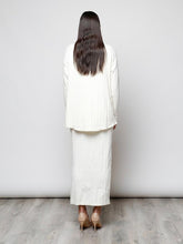 Cargar imagen en el visor de la galería, Conjunto jersey + vestido blanco