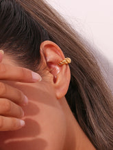 Cargar imagen en el visor de la galería, Pendiente ear cuff croissant - Acero 316L baño oro 18K