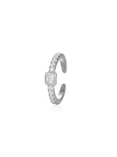 Cargar imagen en el visor de la galería, Pendiente ear cuff circonitas - Plata 925
