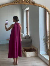 Cargar imagen en el visor de la galería, Vestido halter buganvilla - Talla única