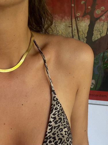 Collar Magic (ancho 5mm) • Acero dorado 316L baño oro 18k