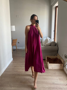 Vestido halter buganvilla - Talla única