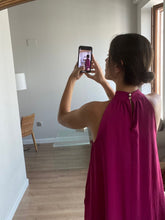 Cargar imagen en el visor de la galería, Vestido halter buganvilla - Talla única