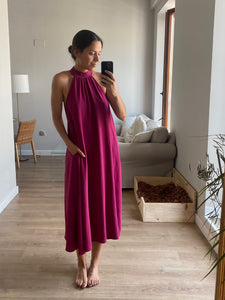 Vestido halter buganvilla - Talla única