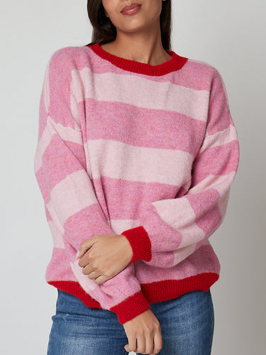 Jersey rayas rosas