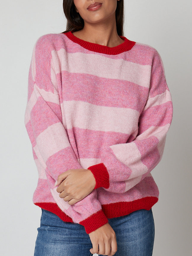 Jersey rayas rosas