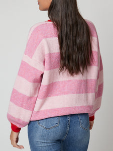 Jersey rayas rosas