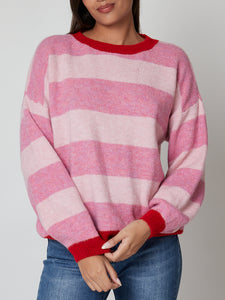 Jersey rayas rosas