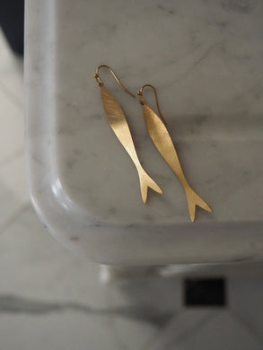 Pendientes Cascais · Acero dorado 316L baño oro 18k