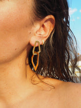 Cargar imagen en el visor de la galería, Pendientes Vejer - Acero droado 316L baño oro 18K