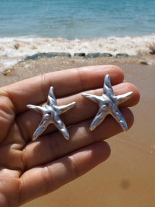 Pendientes Carcavelos · latón baño plata
