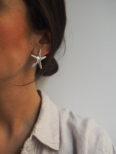 Pendientes Carcavelos · latón baño plata
