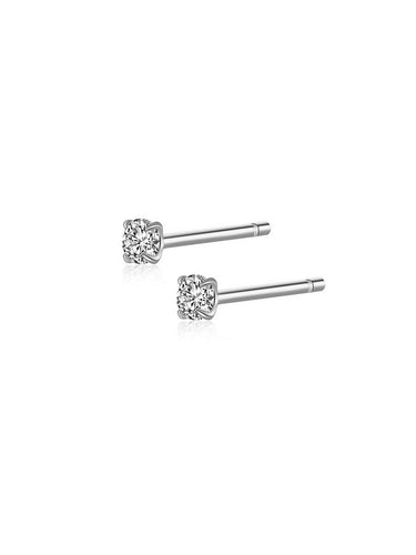 Pendiente circonitas 2,5 mm- Plata 925 - 19€ par 10€ unidad