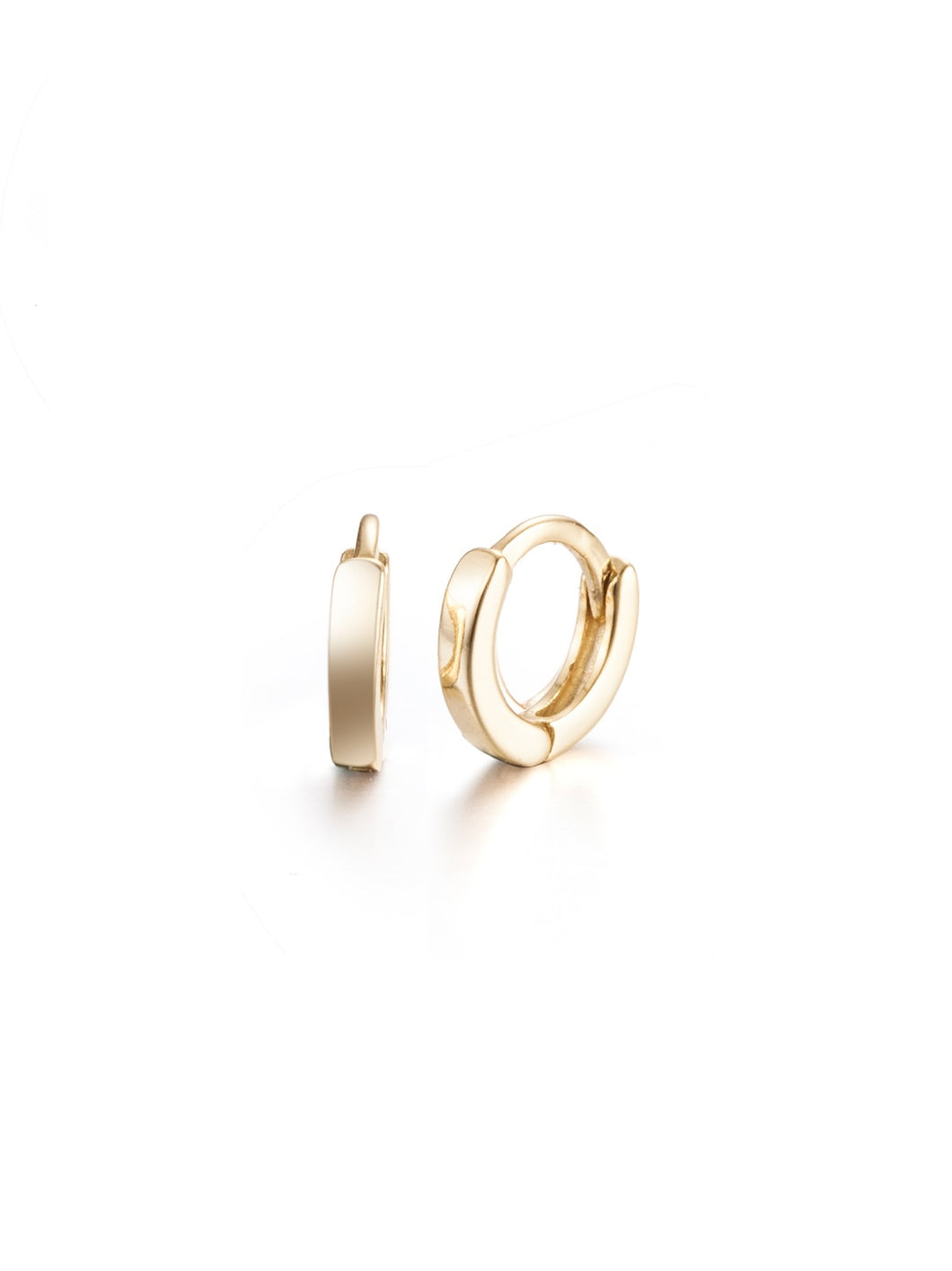 Pendientes aro - 8mm - Plata 925 baño oro 18K - par 19€ unidad 10€