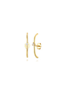 Pendiente Miglena - Plata 925 baño oro 18k - par 29€ unidad 15€