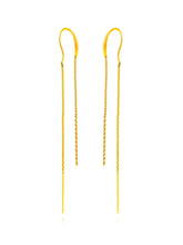 Cargar imagen en el visor de la galería, Pendiente cadena 13,5cm · Acero dorado 316L baño oro 18k · par 25€ unidad 13€