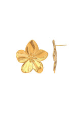 Cargar imagen en el visor de la galería, Pendientes flor - Acero dorado 316L baño oro 18K