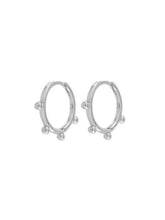 Cargar imagen en el visor de la galería, Pendiente aro bolitas 13,5 mm - Plata 925 - par 25€ unidad 13€