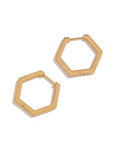 Cargar imagen en el visor de la galería, Pendientes Geometric 006 - Acero dorado 316L baño oro 18k - par 25€ unidad 13€