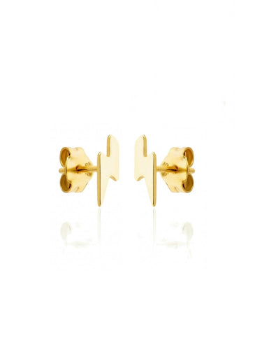 Pendientes rayo - plata baño oro 18K - par 19€ unidad 10€