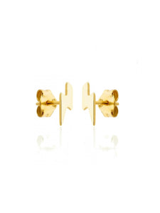 Pendientes rayo - plata baño oro 18K - par 19€ unidad 10€